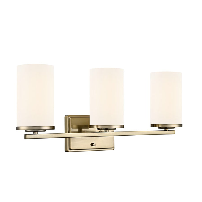 Millennium Lighting Verlana 22" 3Lt Vanity, Modern Gold/Etched White - 2703WG-MG