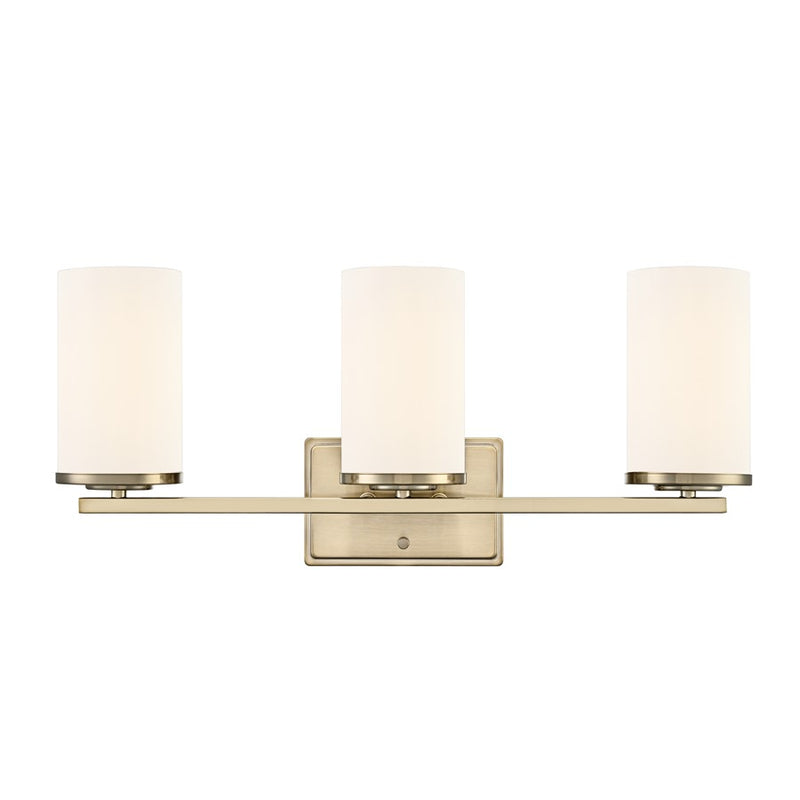 Millennium Lighting Verlana 22" 3Lt Vanity, Modern Gold/Etched White