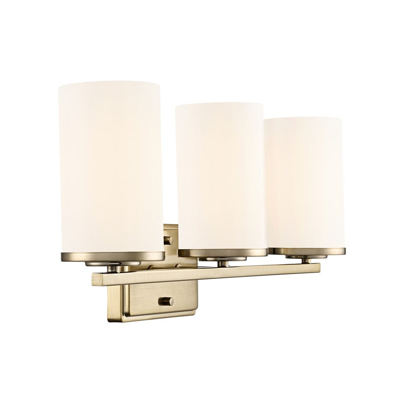 Millennium Lighting Verlana 22" 3Lt Vanity, Modern Gold/Etched White
