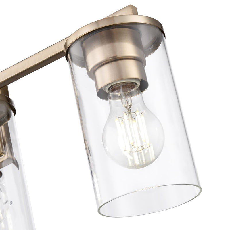 Millennium Lighting Verlana 4Lt 28" Vanity, Modern Gold/Clear