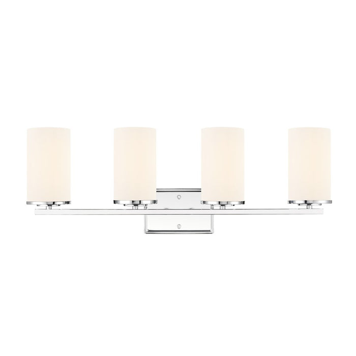 Millennium Lighting Verlana 27.75" 4Lt Vanity, Chrome/Etched White