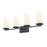Millennium Lighting Verlana 27.75" 4Lt Vanity, Black/Etched White