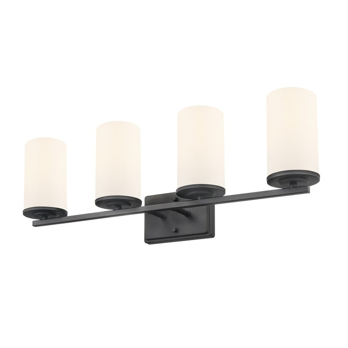 Millennium Lighting Verlana 27.75" 4Lt Vanity, Black/Etched White