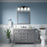 Millennium Lighting Verlana 27.75" 4Lt Vanity, Black/Etched White