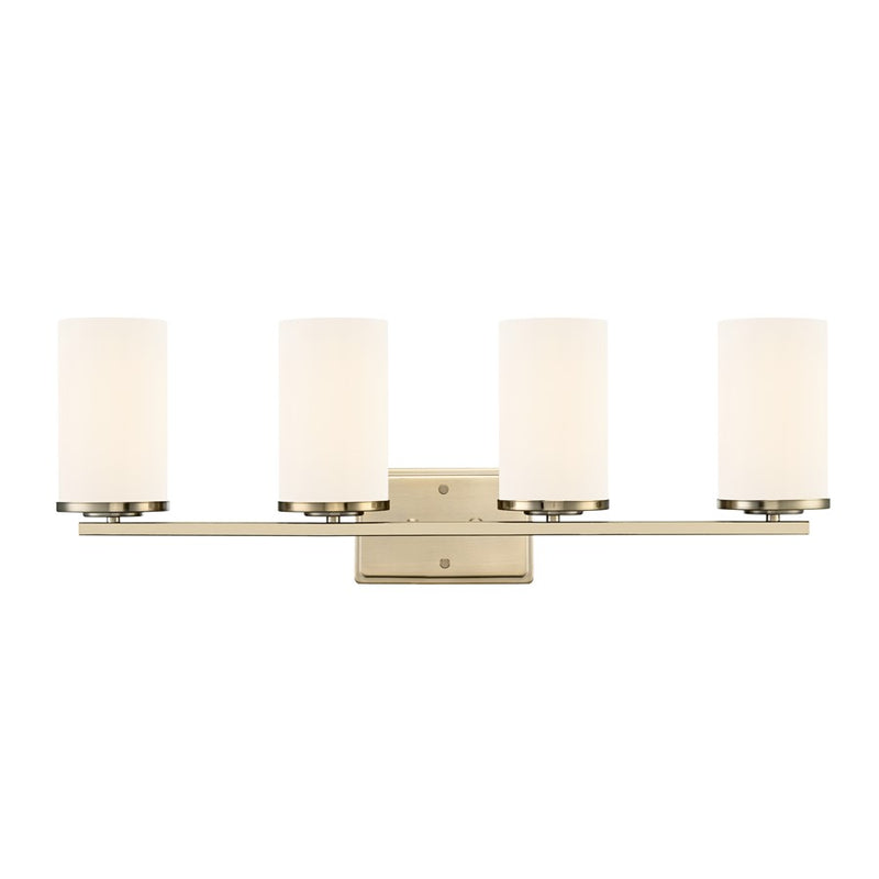 Millennium Lighting Verlana 27.75" 4Lt Vanity, Gold/Etched White