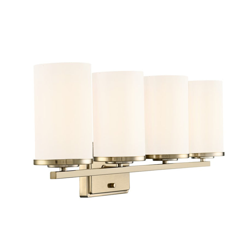 Millennium Lighting Verlana 27.75" 4Lt Vanity, Gold/Etched White