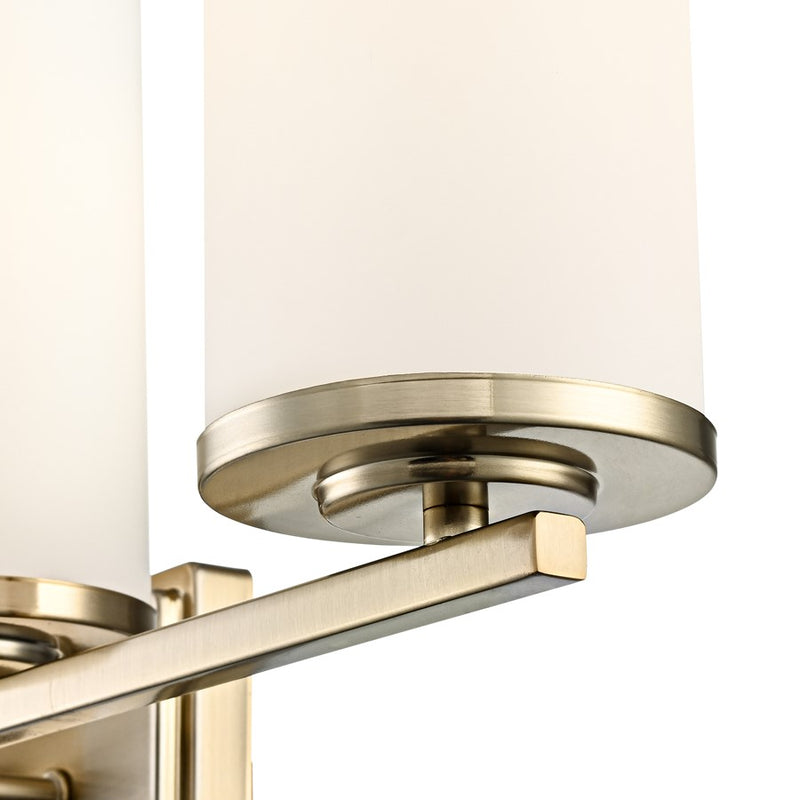 Millennium Lighting Verlana 27.75" 4Lt Vanity, Gold/Etched White