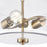 Millennium Lighting Verlana 2Lt 11" Semi-Flush, Modern Gold/Clear