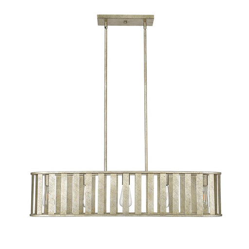 Millennium Stella 5Lt Chandelier, Antique Silver/Steel - 27105-AS