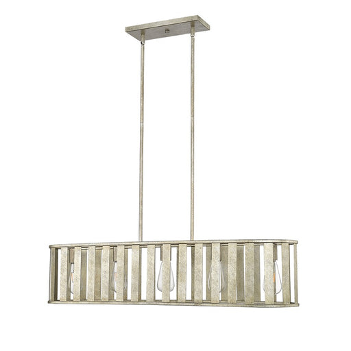 Millennium Stella 5Lt Chandelier, Antique Silver/Steel