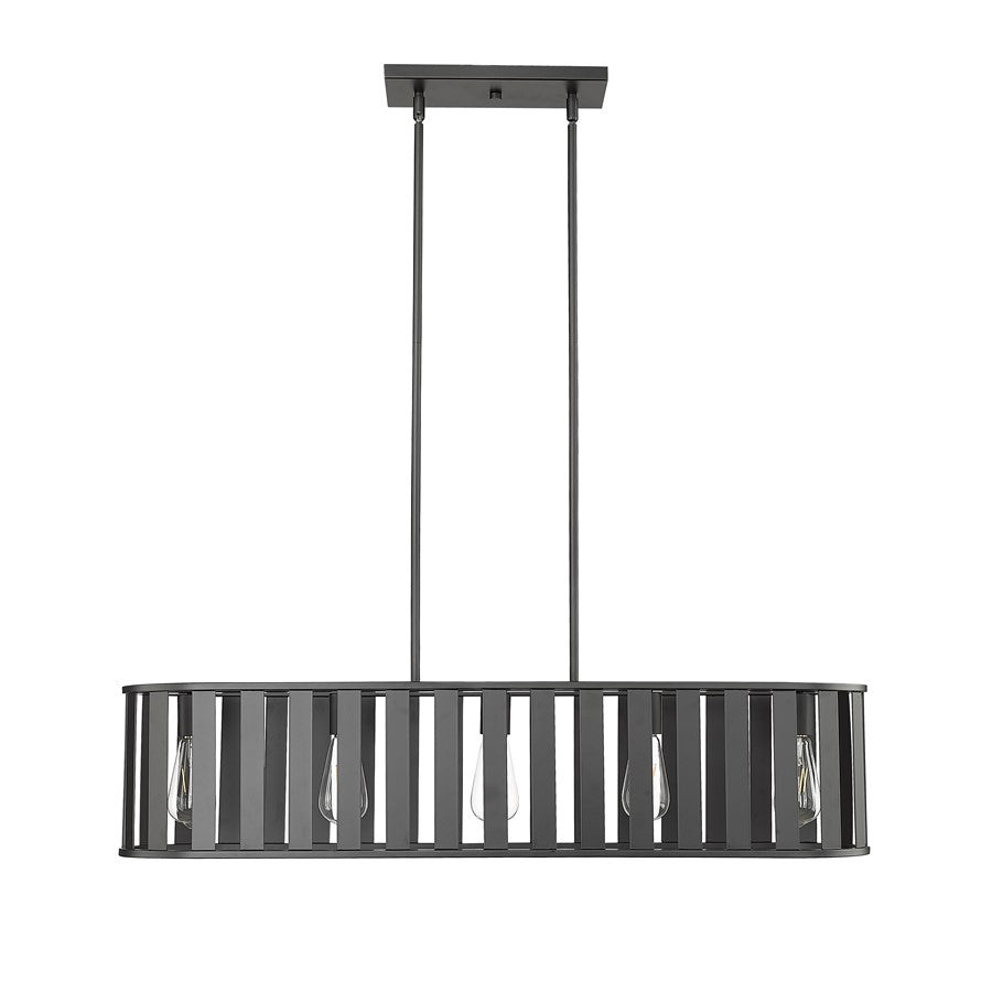 Millennium Lighting Stella 5Lt Chandelier, Black - 27105-MB