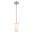 Millennium Lighting Verlana 5" 1Lt Mini Pendant, Nickel/Etched White - 2711WG-BN