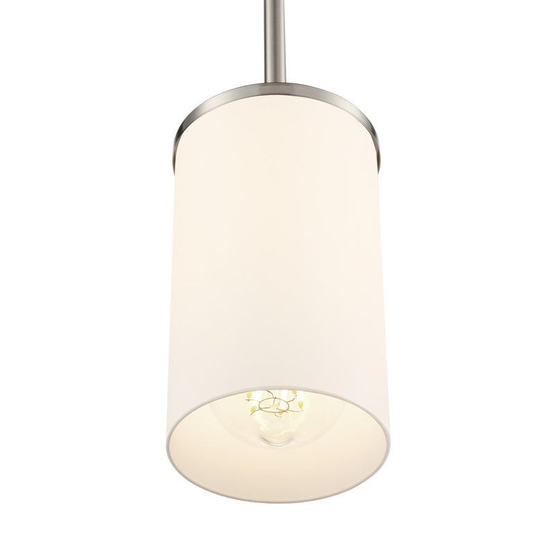 Millennium Lighting Verlana 5" 1Lt Mini Pendant, Nickel/Etched White