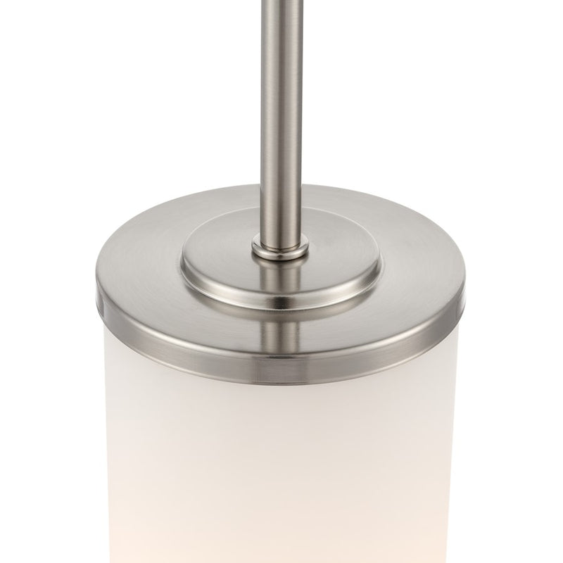 Millennium Lighting Verlana 5" 1Lt Mini Pendant, Nickel/Etched White