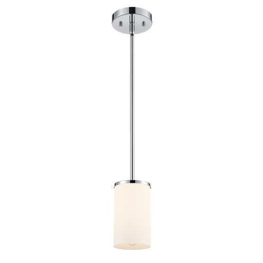Millennium Lighting Verlana 5" 1Lt Mini Pendant, Chrome/Etched White - 2711WG-CH