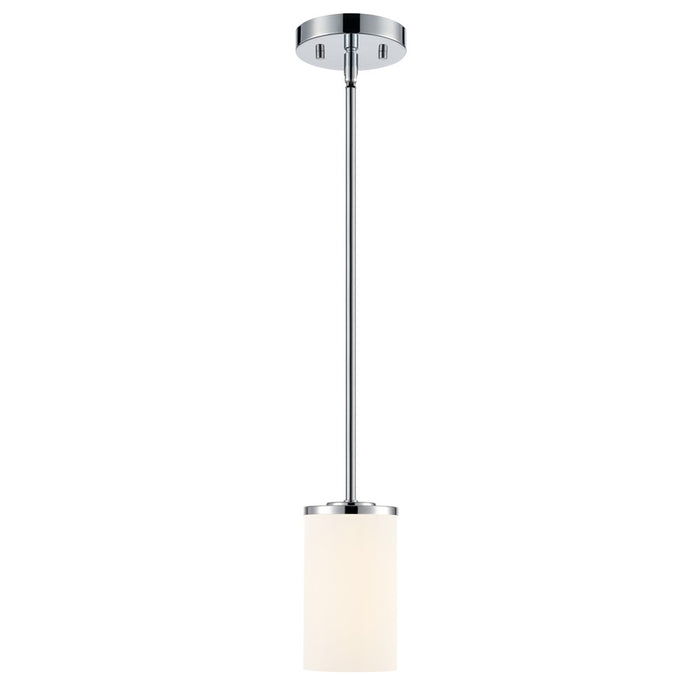 Millennium Lighting Verlana 5" 1Lt Mini Pendant, Chrome/Etched White