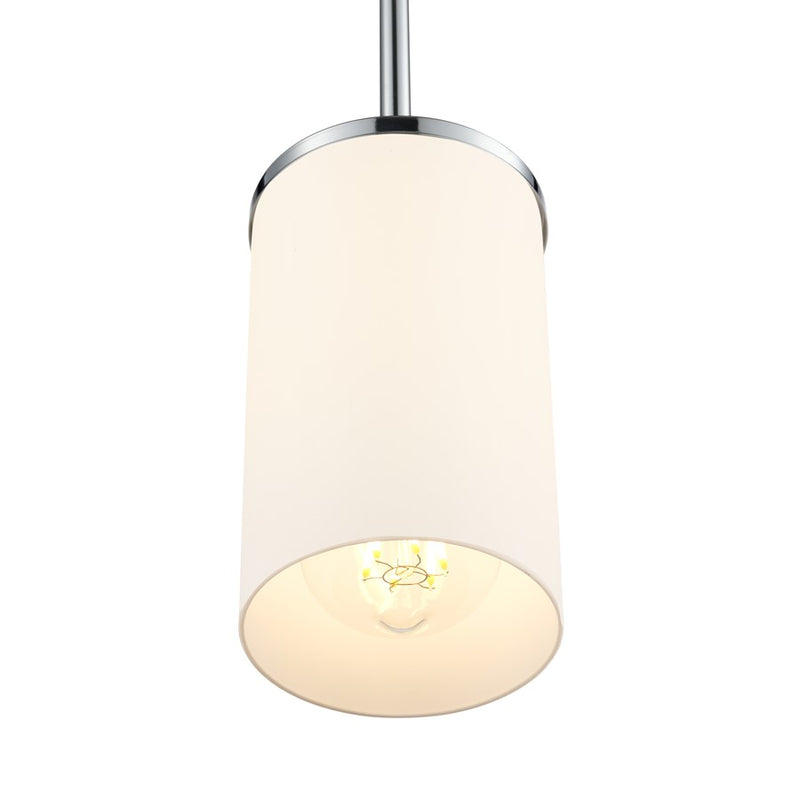 Millennium Lighting Verlana 5" 1Lt Mini Pendant, Chrome/Etched White