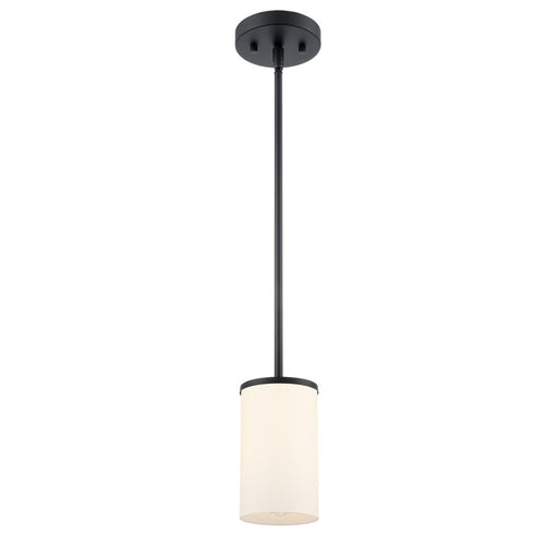 Millennium Lighting Verlana 5" 1Lt Mini Pendant, Black/Etched White - 2711WG-MB