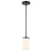Millennium Lighting Verlana 5" 1Lt Mini Pendant, Black/Etched White