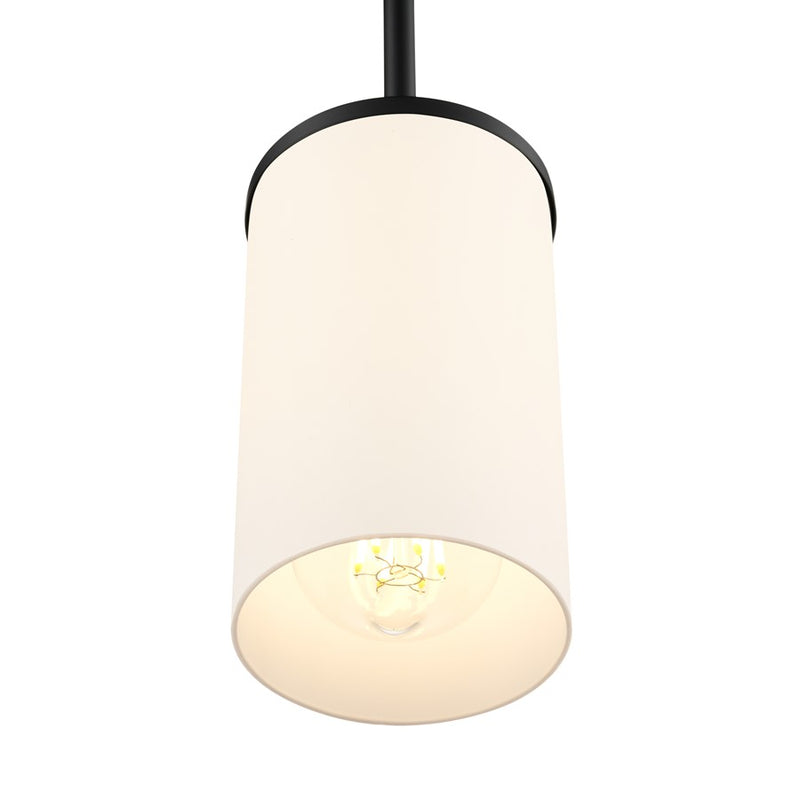 Millennium Lighting Verlana 5" 1Lt Mini Pendant, Black/Etched White