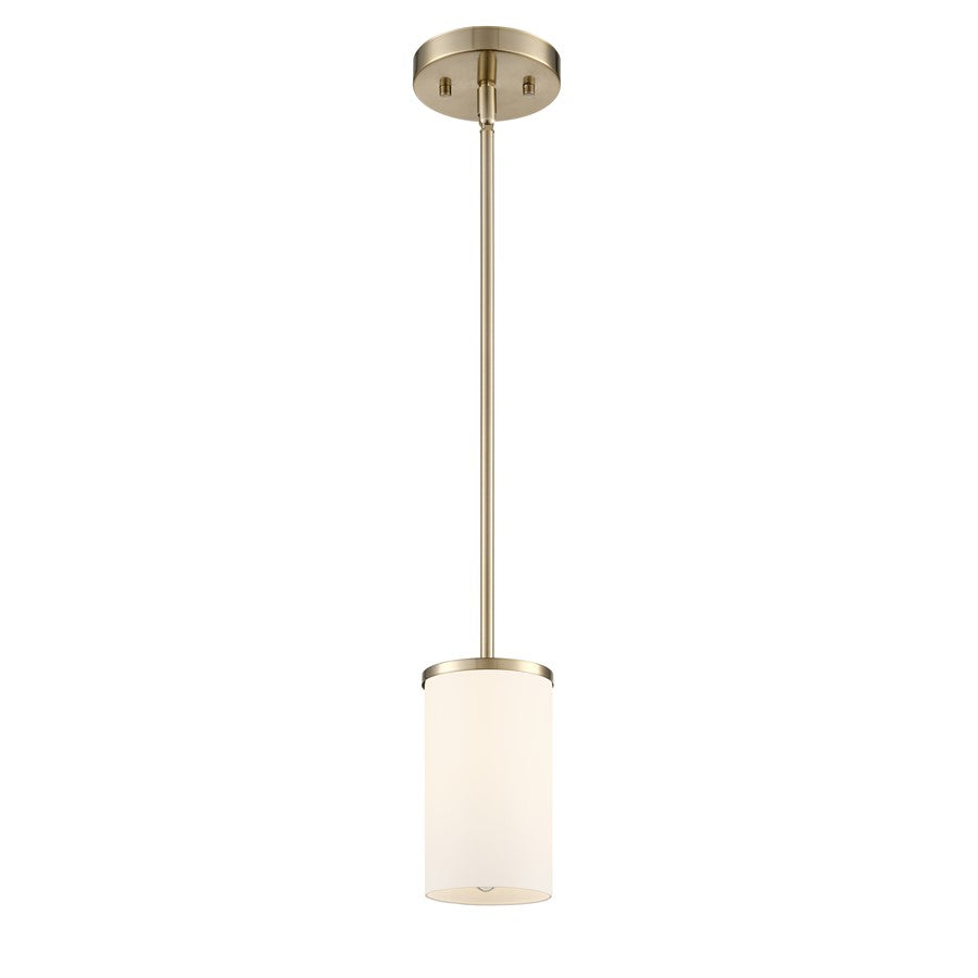 Millennium Lighting Verlana 5" 1Lt Mini Pendant, Gold/Etched White - 2711WG-MG