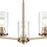Millennium Lighting Verlana 3Lt 19" Chandelier, Modern Gold/Clear
