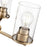 Millennium Lighting Verlana 3Lt 19" Chandelier, Modern Gold/Clear