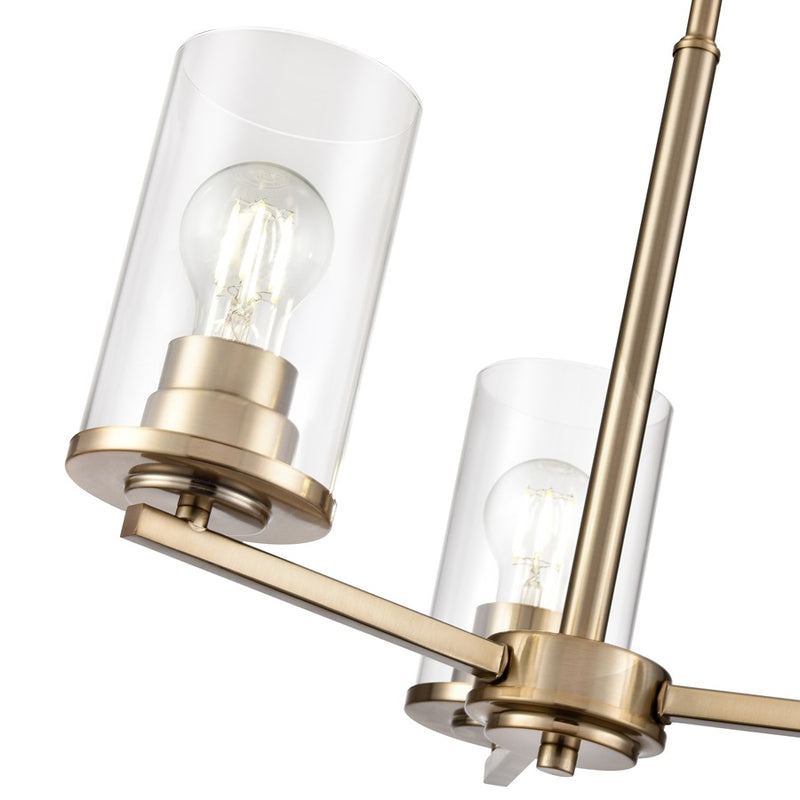 Millennium Lighting Verlana 3Lt 19" Chandelier, Modern Gold/Clear