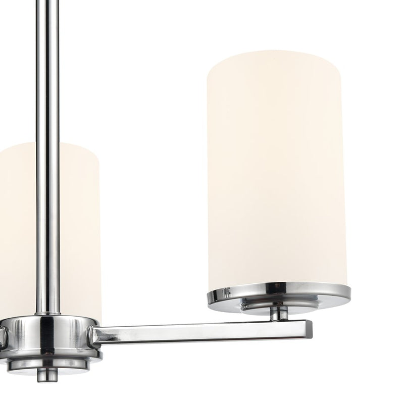 Millennium Lighting Verlana 19" 3Lt Chandelier, Chrome/Etched White
