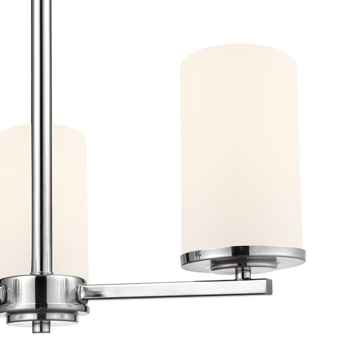 Millennium Lighting Verlana 19" 3Lt Chandelier, Chrome/Etched White