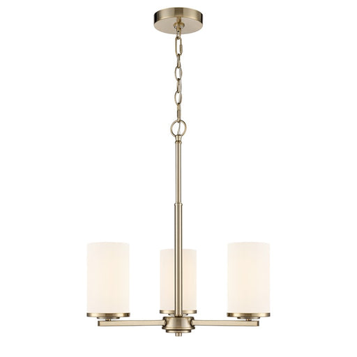 Millennium Lighting Verlana 19" 3Lt Chandelier, Gold/Etched White