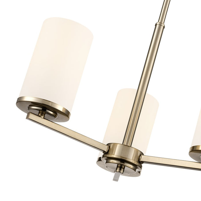 Millennium Lighting Verlana 19" 3Lt Chandelier, Gold/Etched White