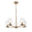 Millennium Lighting Verlana 5Lt 24" Chandelier, Modern Gold/Clear - 2715-MG