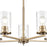 Millennium Lighting Verlana 5Lt 24" Chandelier, Modern Gold/Clear