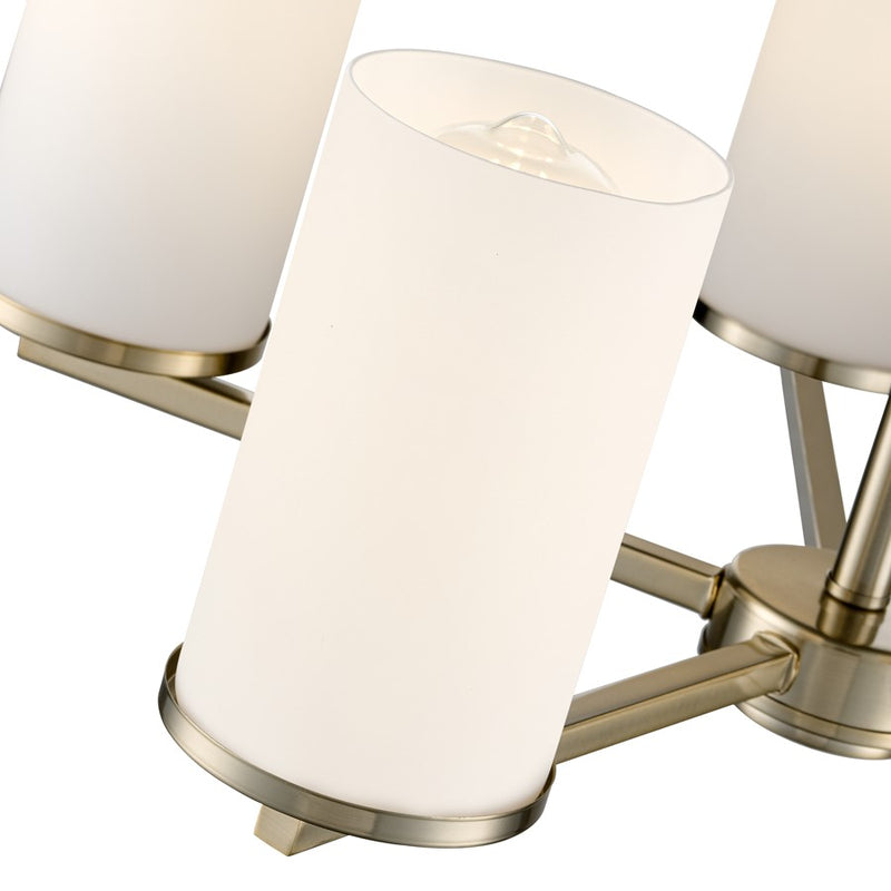 Millennium Lighting Verlana 24" 5Lt Chandelier, Gold/Etched White