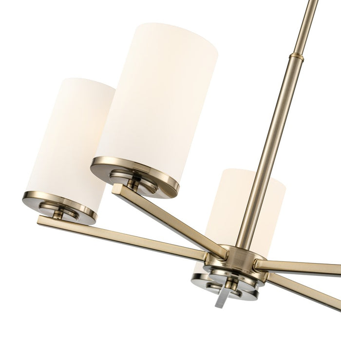 Millennium Lighting Verlana 24" 5Lt Chandelier, Gold/Etched White