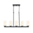 Millennium Verlana 35" 5Lt Linear Chandelier, Black/Etched White