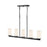 Millennium Verlana 35" 5Lt Linear Chandelier, Black/Etched White
