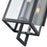 Millennium Lighting Lamont 1Lt Outdoor Wall Sconce, Black/Clear