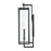 Millennium Lighting Lamont 2Lt Outdoor Wall Sconce, Black/Clear