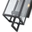 Millennium Lighting Lamont 2Lt Outdoor Wall Sconce, Black/Clear