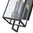 Millennium Lighting Lamont 3Lt Outdoor Wall Sconce, Black/Clear