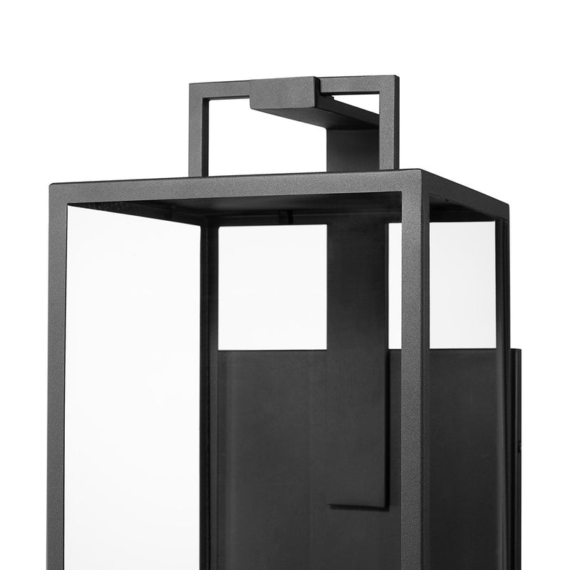 Millennium Lamont 34" High 4Lt Outdoor Wall Sconce, Black/Clear