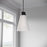 Millennium Lighting Bellaryn 1Lt Pendant, Black/Shiny Opal