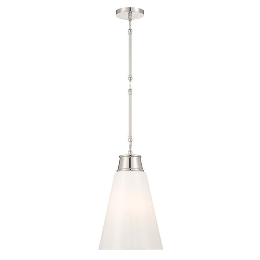 Millennium Lighting Bellaryn 1Lt Pendant, Nickel/Shiny Opal