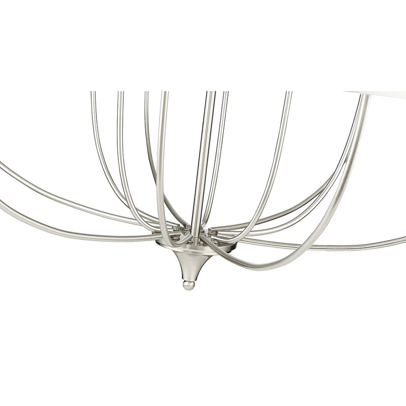 Millennium Lighting Emery 12Lt Chandelier, Brushed Nickel