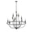 Millennium Lighting Emery 12Lt Chandelier, Black