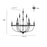 Millennium Lighting Emery 12Lt Chandelier, Black