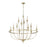 Millennium Lighting Emery 12Lt Chandelier, Modern Gold