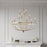 Millennium Lighting Emery 12Lt Chandelier, Modern Gold